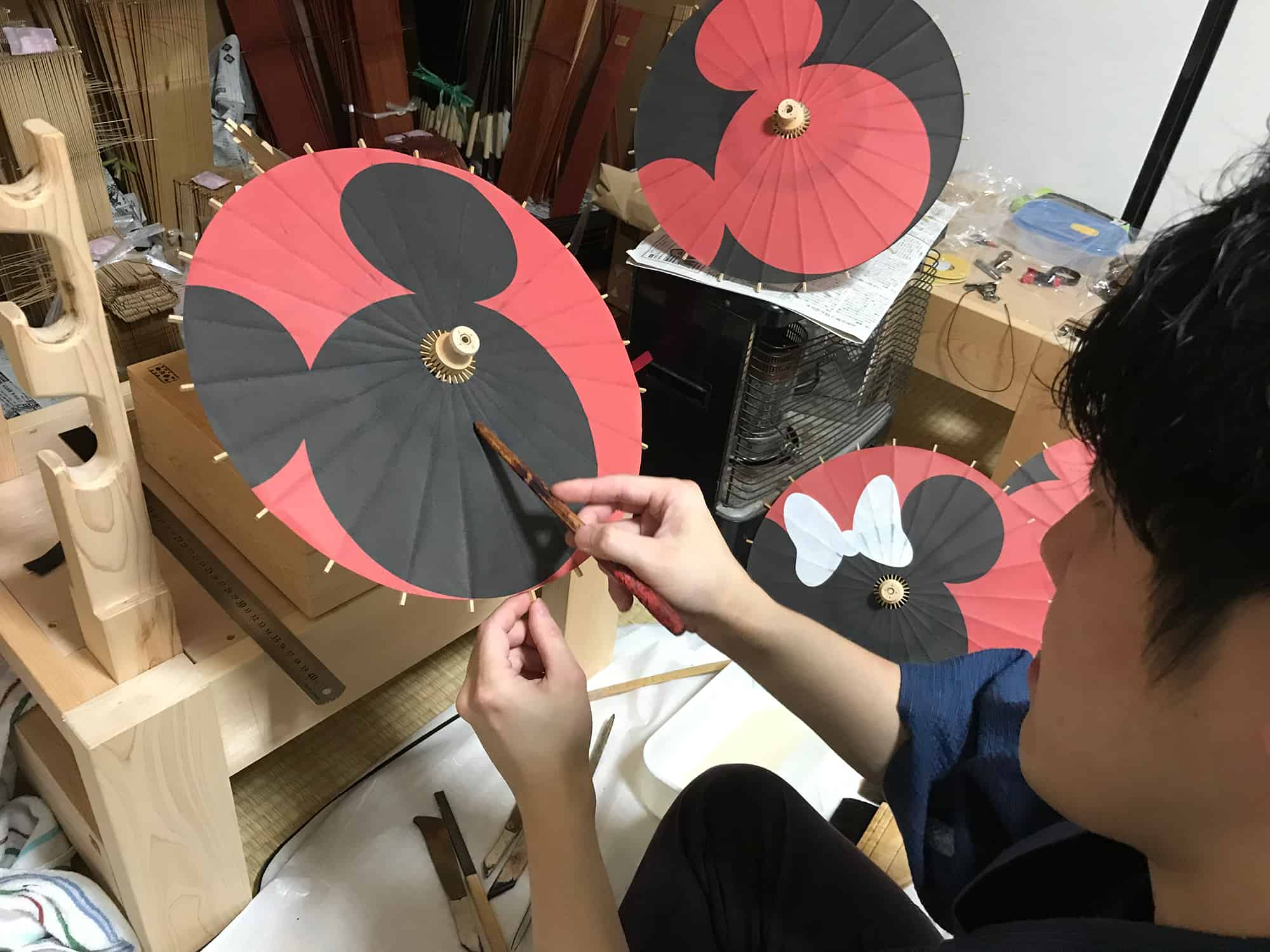 Disney｜Japanese umbrella｜ディズニー/京都伝統工芸 和傘｜和傘屋辻倉