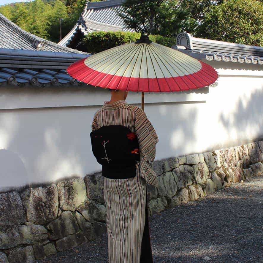 番傘 赤 上番傘 軒奴 赤 京都 日本最古の和傘屋