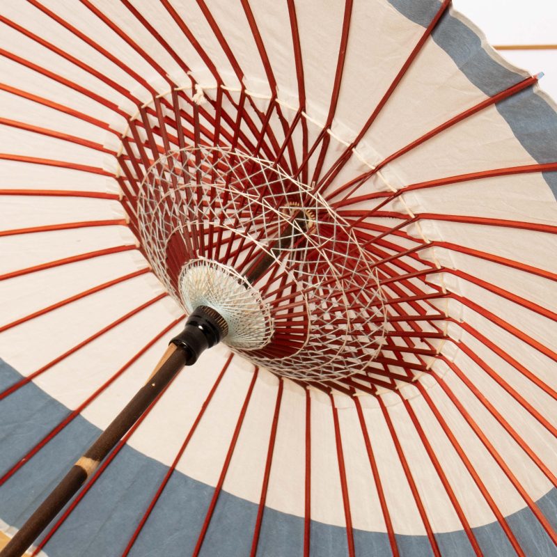 Blue Moon / High-quality Tsukiyakko / Japanese Black Bamboo Parasol ...